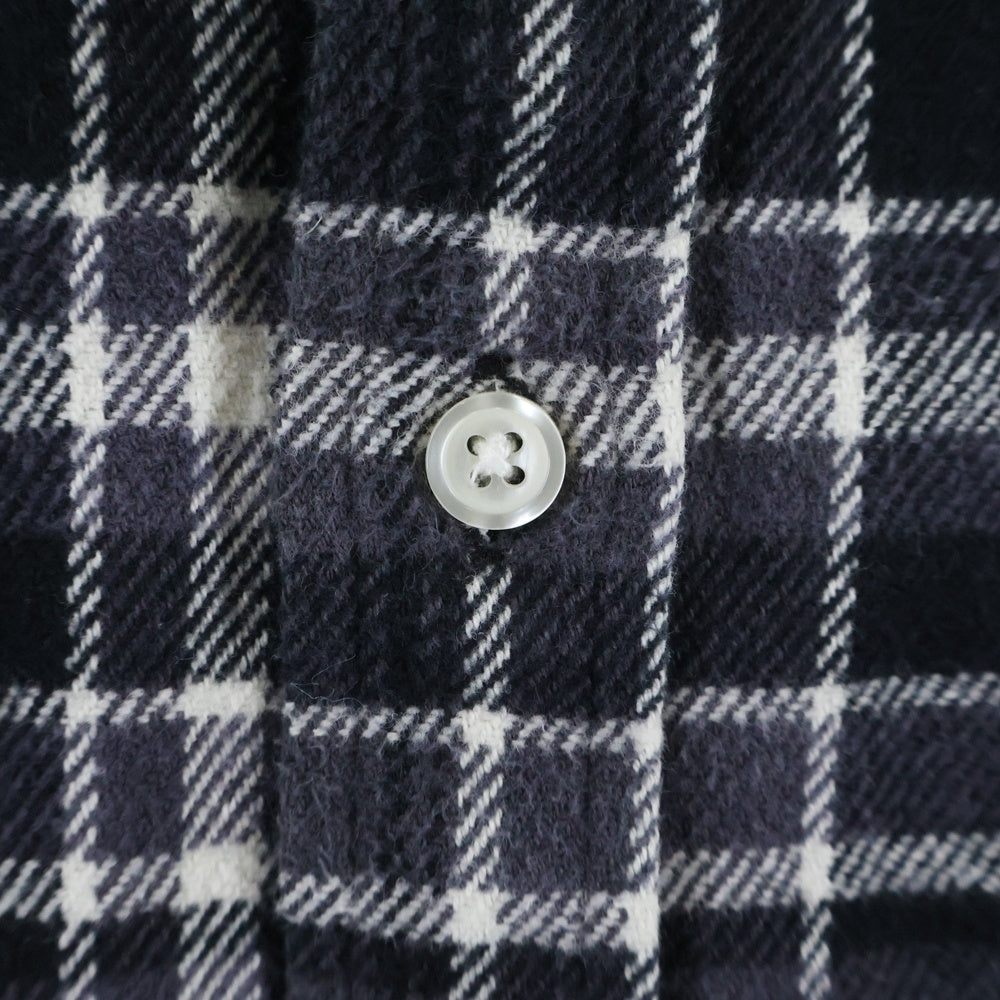 SUPREME(シュプリーム) 25SS Old English Plaid Flannel Shirt コットン フランネルシャツ ブラック