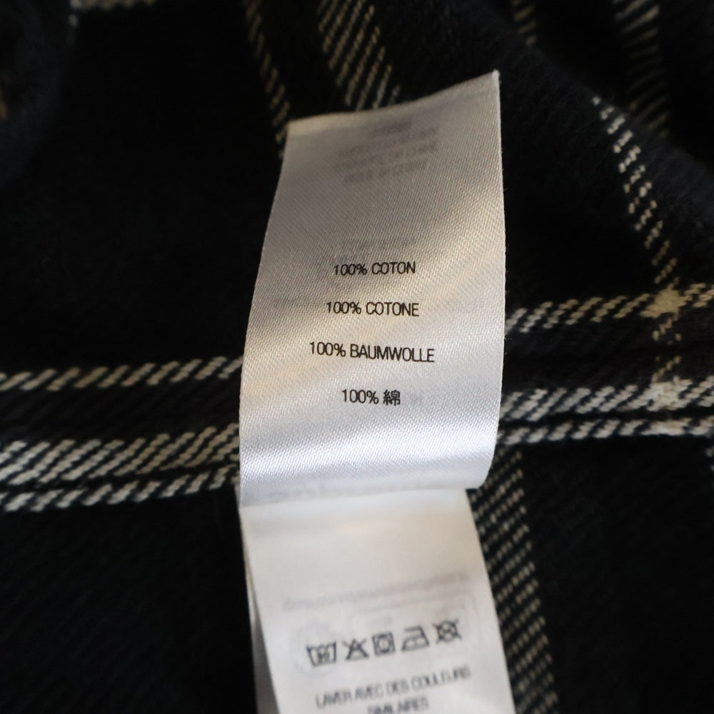 SUPREME(シュプリーム) 25SS Old English Plaid Flannel Shirt コットン フランネルシャツ ブラック