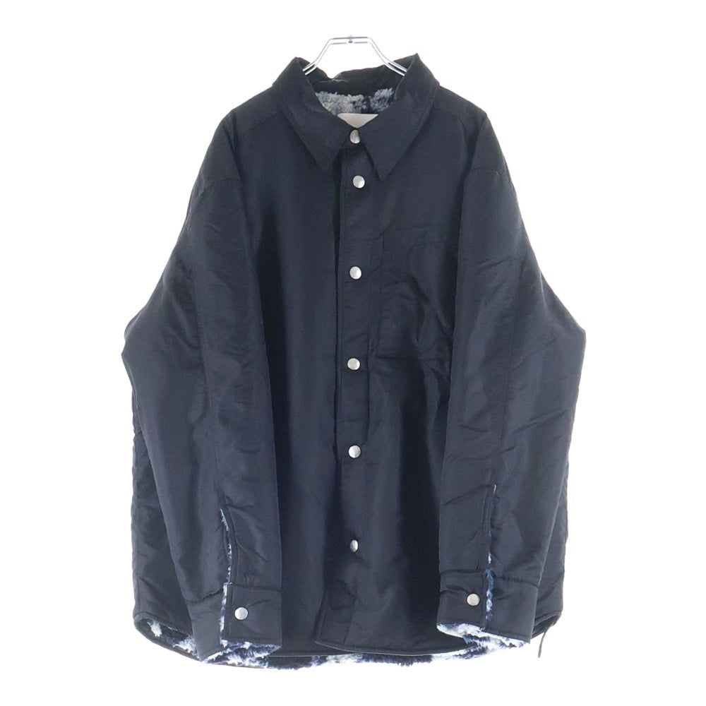OAMC(オーエーエムシー) 25AW × PEACEMAKER Reversible Overshirt ピースメーカー オーバーサイズ シャツジャケット PCM2OJ06ANY00299 ブラック