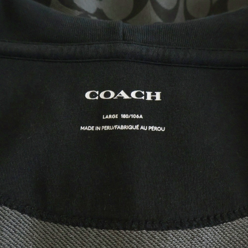 COACH(コーチ) シグネチャー フルジップ フーディー ブラック C7817