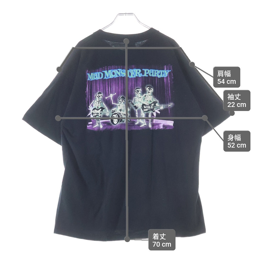 VINTAGE(ヴィンテージ) 90s MISFITS MAD MONSTER PARTY ミスフィッツ マッドモンスター パーティー 両面プリント Tシャツ 半袖カットソー ブラック