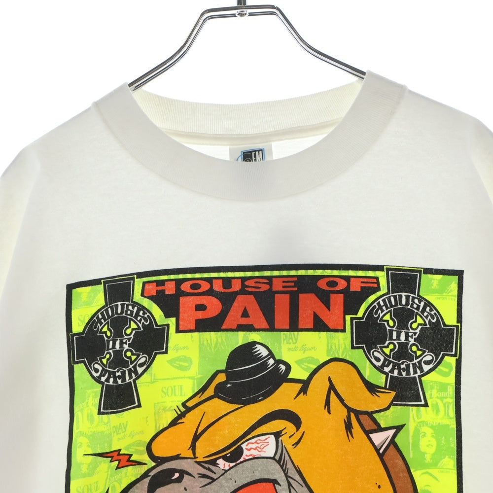 VINTAGE(ヴィンテージ) 90s KOZIK HOUSE OF PAIN アートプリント 半袖Tシャツカットソー ホワイト