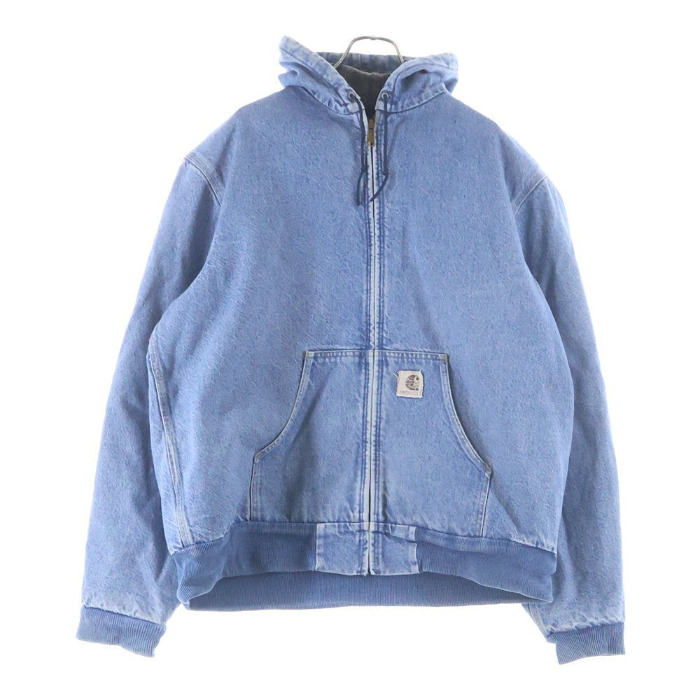 CARHARTT(カーハート) VINTAGE ACTIVE JACKET ヴィンテージ アクティブジャケット 裏地ブランケット デニムジップアップパーカー インディゴ