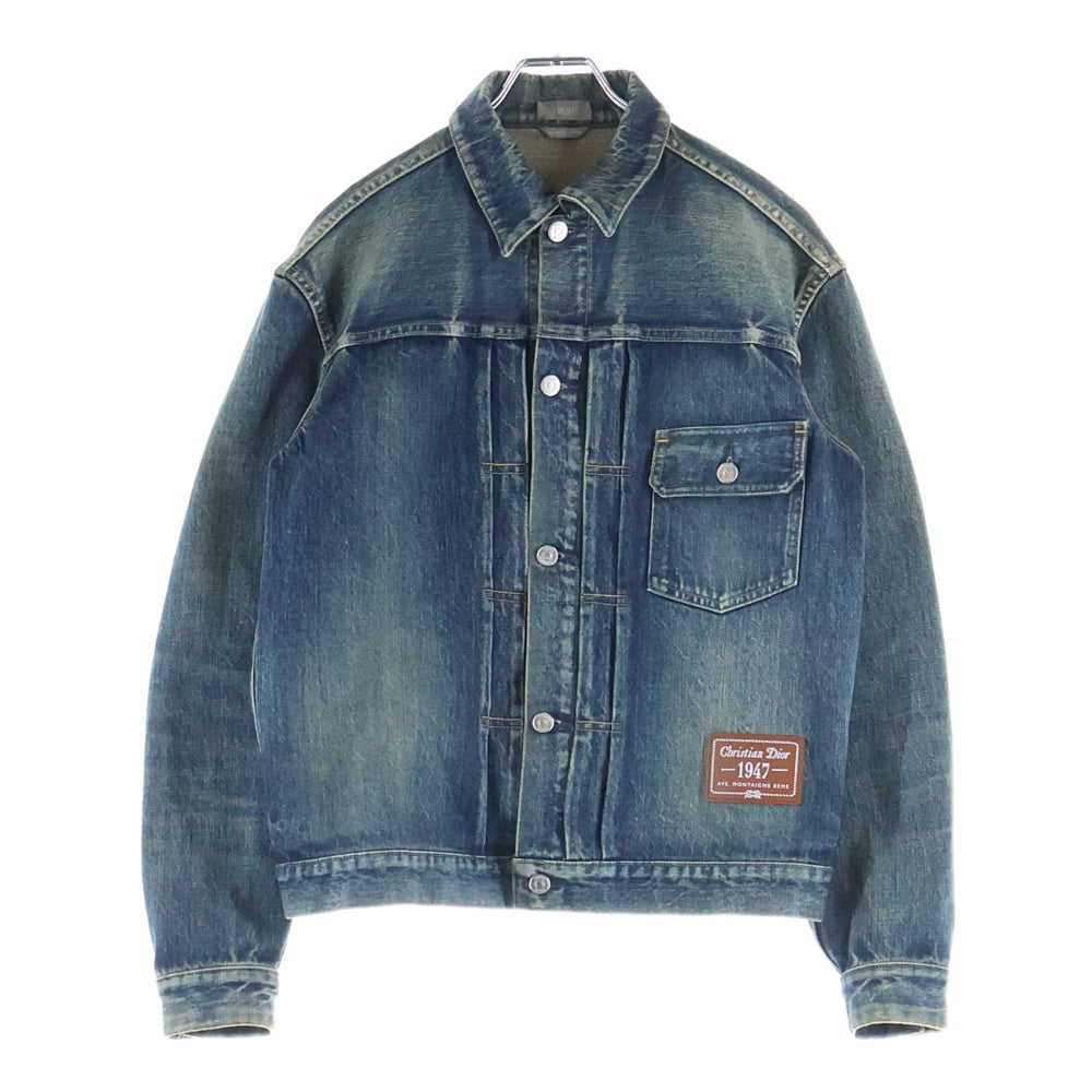 Christian Dior(クリスチャンディオール) Plain Logo Denim 1947デニムジャケット 293D489AY513 インディゴブルー