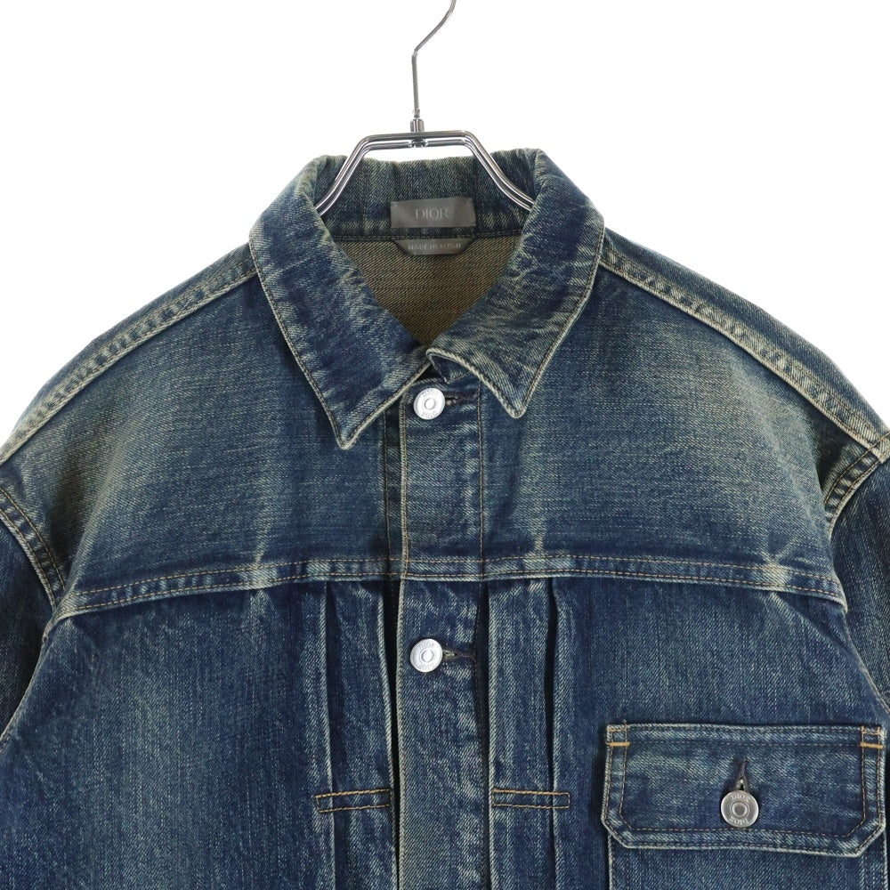 Christian Dior(クリスチャンディオール) Plain Logo Denim 1947デニムジャケット 293D489AY513 インディゴブルー