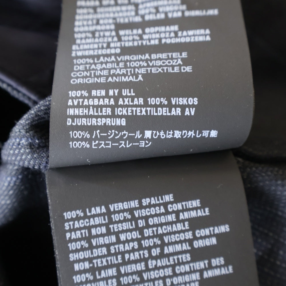 PRADA(プラダ) Utility Single-breasted jacket ユーティリティーシングルブレステッド ポケット付きテーラードジャケット ブラック UGI269