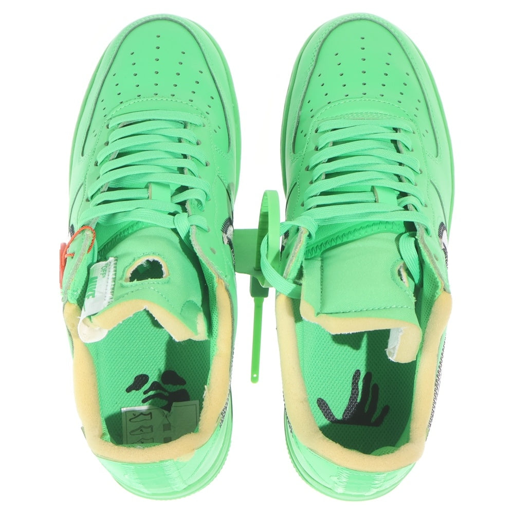 OFF-WHITE(オフホワイト) ×NIKE AIR FORCE 1 LOW BROOKLYN LIGHT GREEN SPARK DX1419-300 エアフォースワン ロウ ブルックリンライトグリーンスパーク グリーン US9/27.0cm