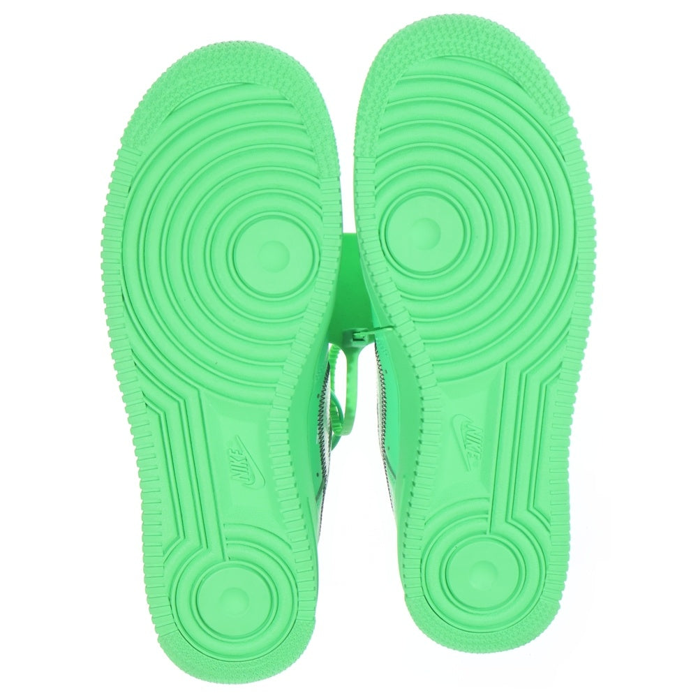 OFF-WHITE(オフホワイト) ×NIKE AIR FORCE 1 LOW BROOKLYN LIGHT GREEN SPARK DX1419-300 エアフォースワン ロウ ブルックリンライトグリーンスパーク グリーン US9/27.0cm