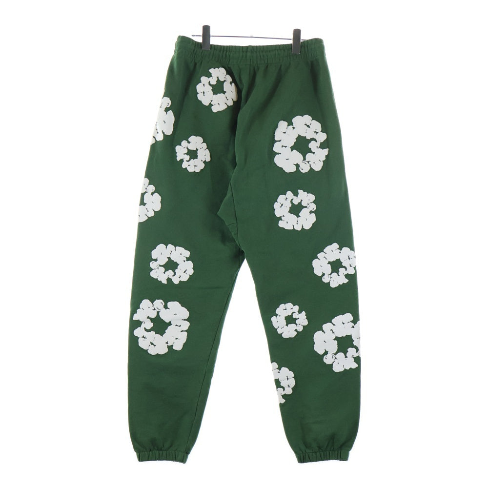 DENIM TEARS(デニムティアーズ) COTTON WREATH SWEATPANTS コットン フラワー スウェットパンツ グリーン