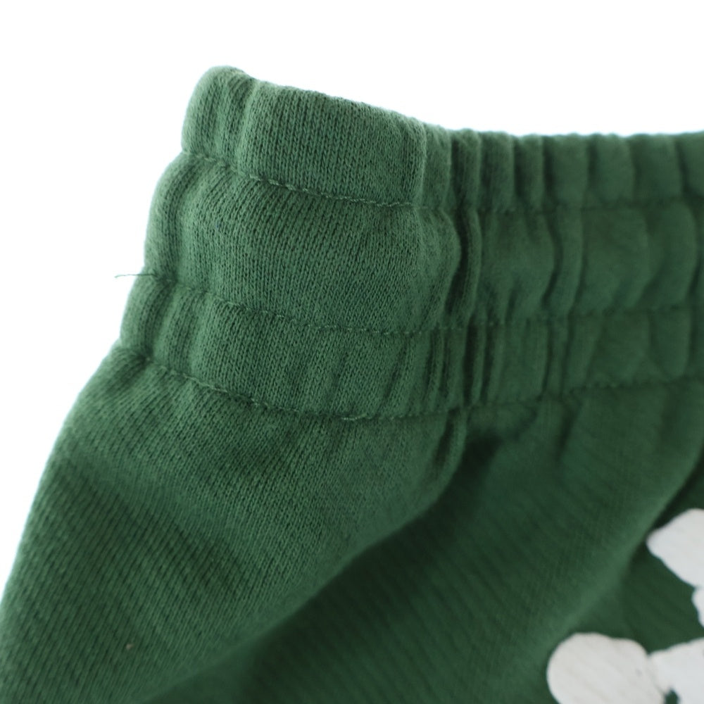 DENIM TEARS(デニムティアーズ) COTTON WREATH SWEATPANTS コットン フラワー スウェットパンツ グリーン