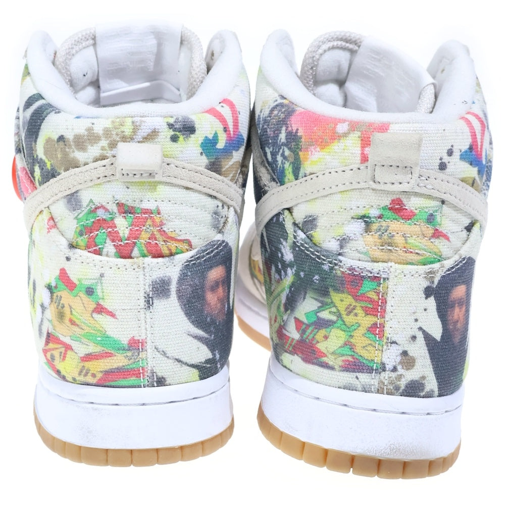 NIKE(ナイキ) ×DUNK HIGH RAMMELLZEE シュプリーム ダンク ラメルジー ハイカットスニーカー ホワイト/マルチ US9.5/27.5cm FD8779-100
