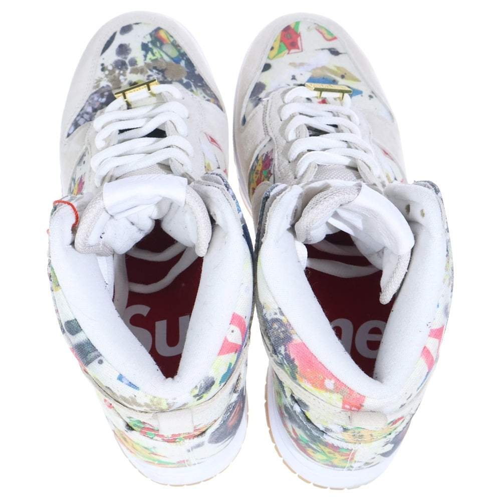 NIKE(ナイキ) ×DUNK HIGH RAMMELLZEE シュプリーム ダンク ラメルジー ハイカットスニーカー ホワイト/マルチ US9.5/27.5cm FD8779-100