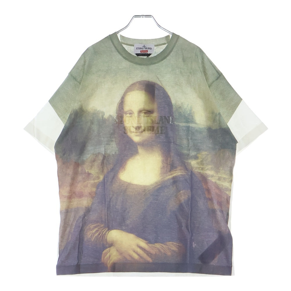 SUPREME(シュプリーム) 22SS ×ストーンアイランド Mona Lisa モナリザ プリント 半袖Tシャツカットソー ホワイト 7625201S7