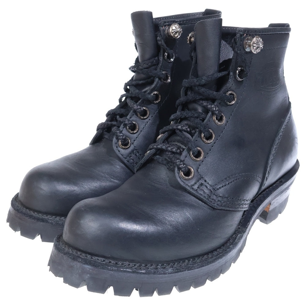 CHROME HEARTS(クロムハーツ) ×WESCO ウエスコ ジョブマスター レザーブレードレースアップ レザーブーツ ブラック