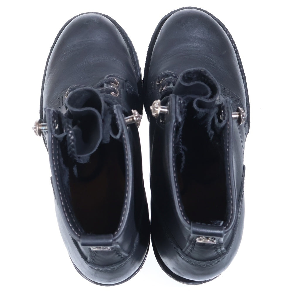 CHROME HEARTS(クロムハーツ) ×WESCO ウエスコ ジョブマスター レザーブレードレースアップ レザーブーツ ブラック