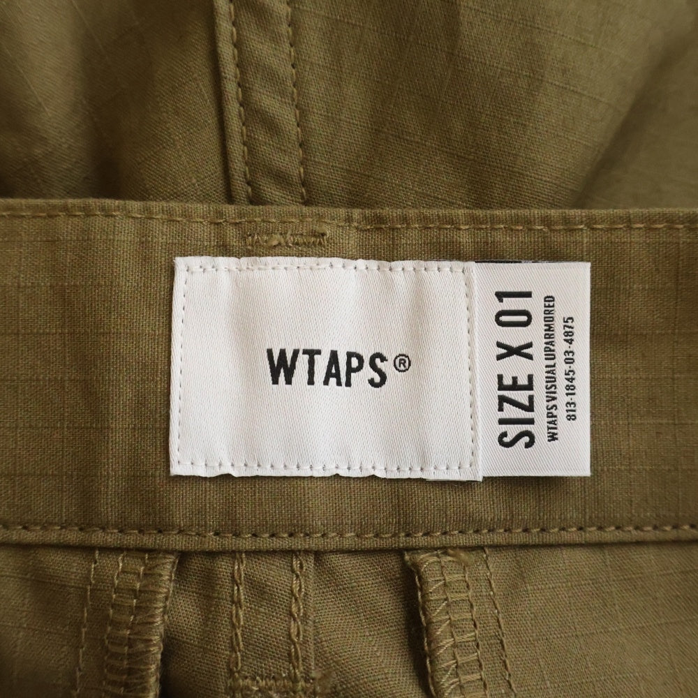 WTAPS(ダブルタップス) 21SS CARGO SHORTS COTTON RIPSTOP コットンリップストップ カーゴショーツ ブラウン ショートパンツ 211BRDT-PTM05