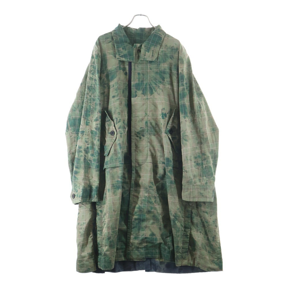 Sacai(サカイ) 22SS Glencheck Coat グレンチェックコート グリーン 22-02750M
