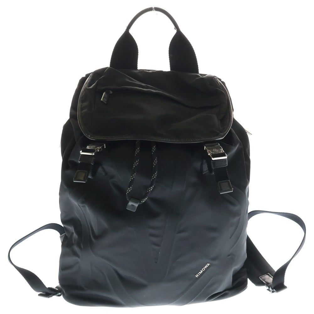 RIMOWA(リモワ) シグネチャー ナイロンフラップバッグパック ブラック レディース