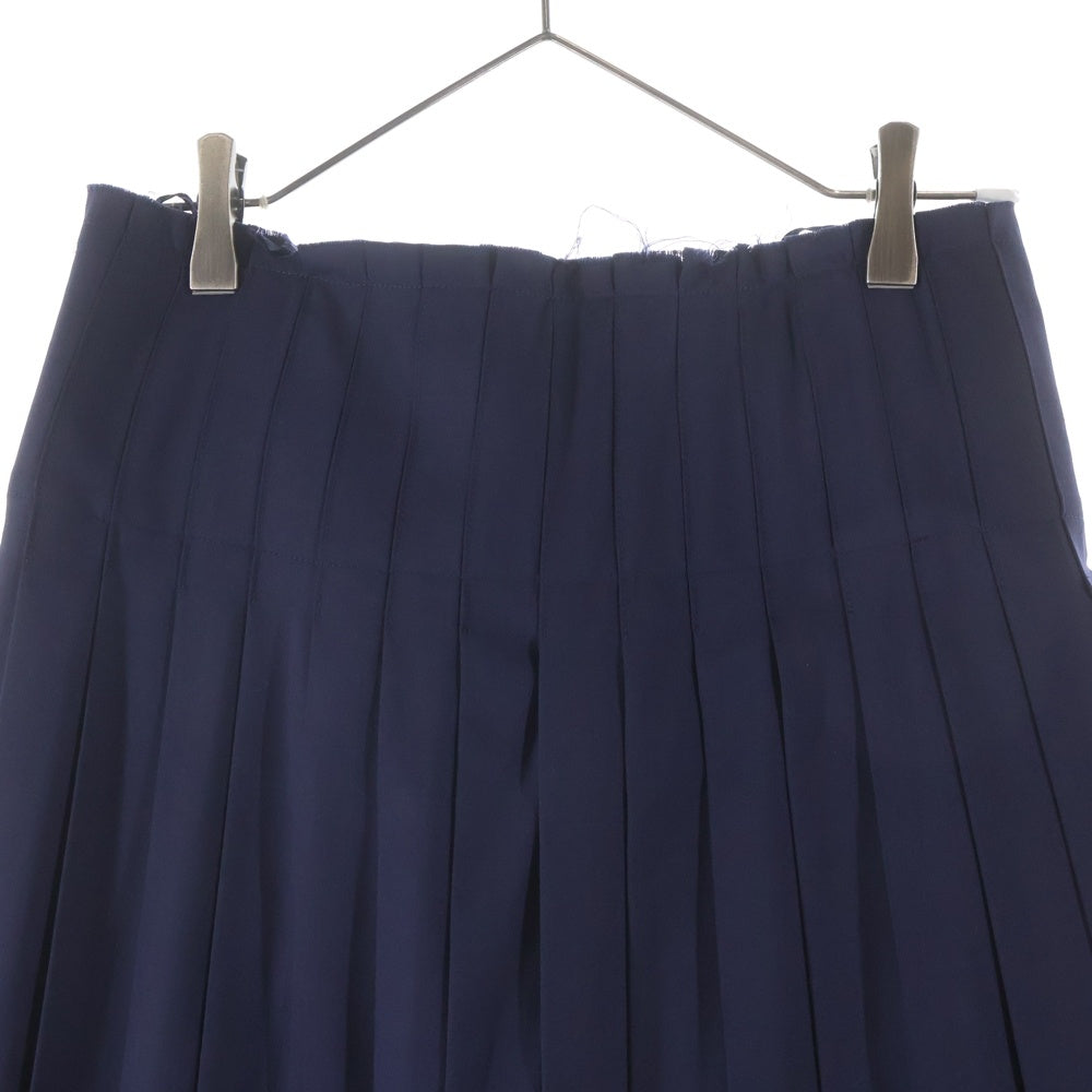 TOGA(トーガ) 18AW Wool Pleated Skirt ウールプレーンスカート ネイビー TP82-FG226 レディース