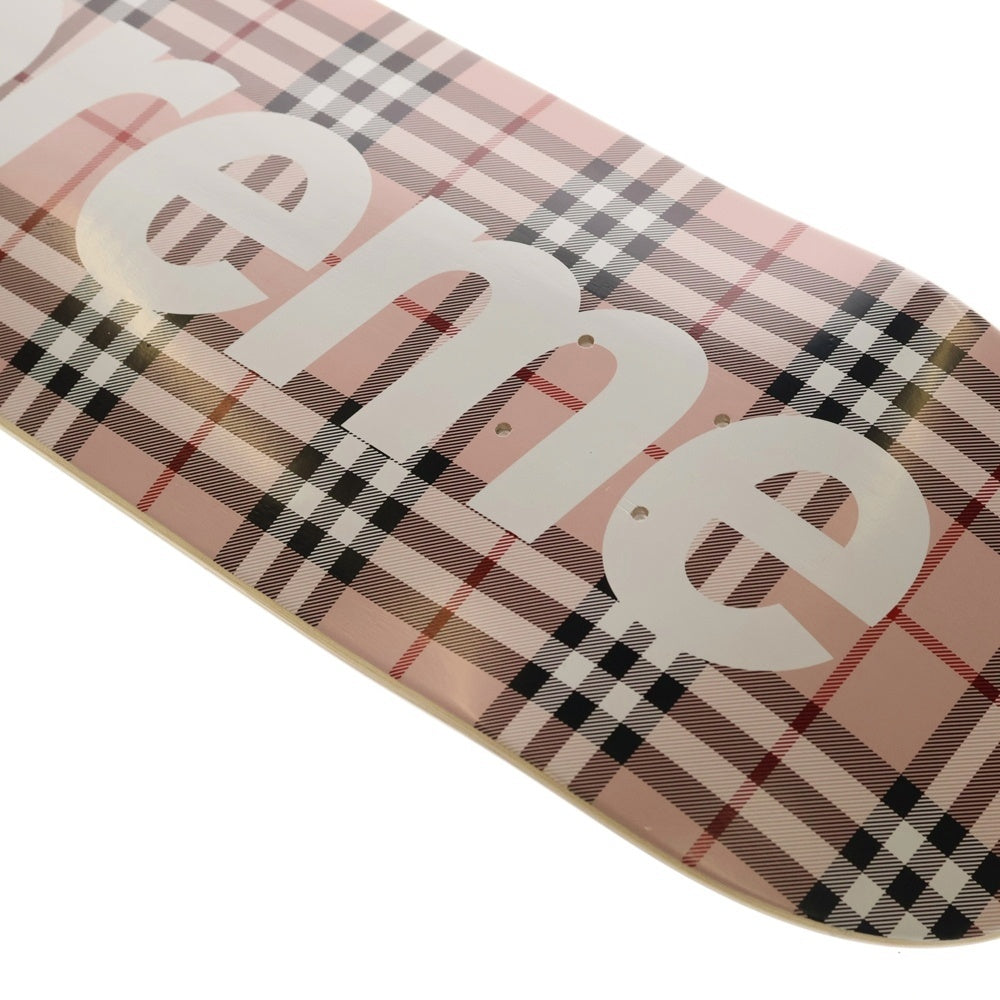 SUPREME(シュプリーム) 22SS ×Burberry Skateboard Deck スケートボード デッキ ピンク