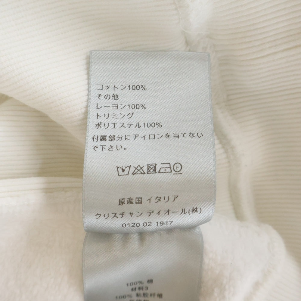 Dior HOMME(ディオールオム) 22SS フロントCDロゴ刺繍クルーネックスウェットトレーナー 213J687A0531 ホワイト