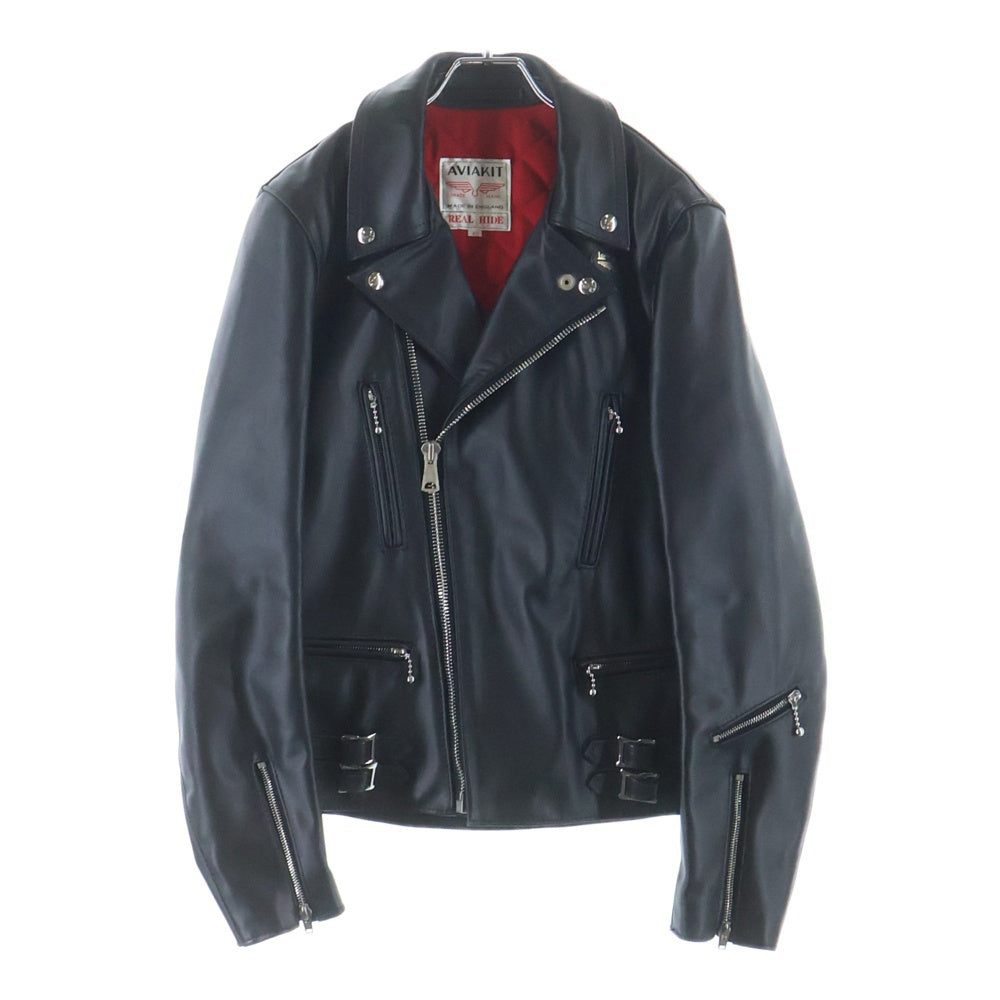 Lewis Leathers(ルイスレザー) 391 LIGHTNING COW HIDE ライトニング カウハイド レザー ジップアップ ダブル ライダースジャケット ブラック