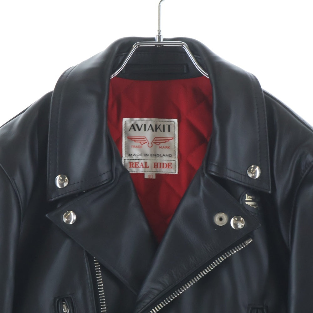 Lewis Leathers(ルイスレザー) 391 LIGHTNING COW HIDE ライトニング カウハイド レザー ジップアップ ダブル ライダースジャケット ブラック