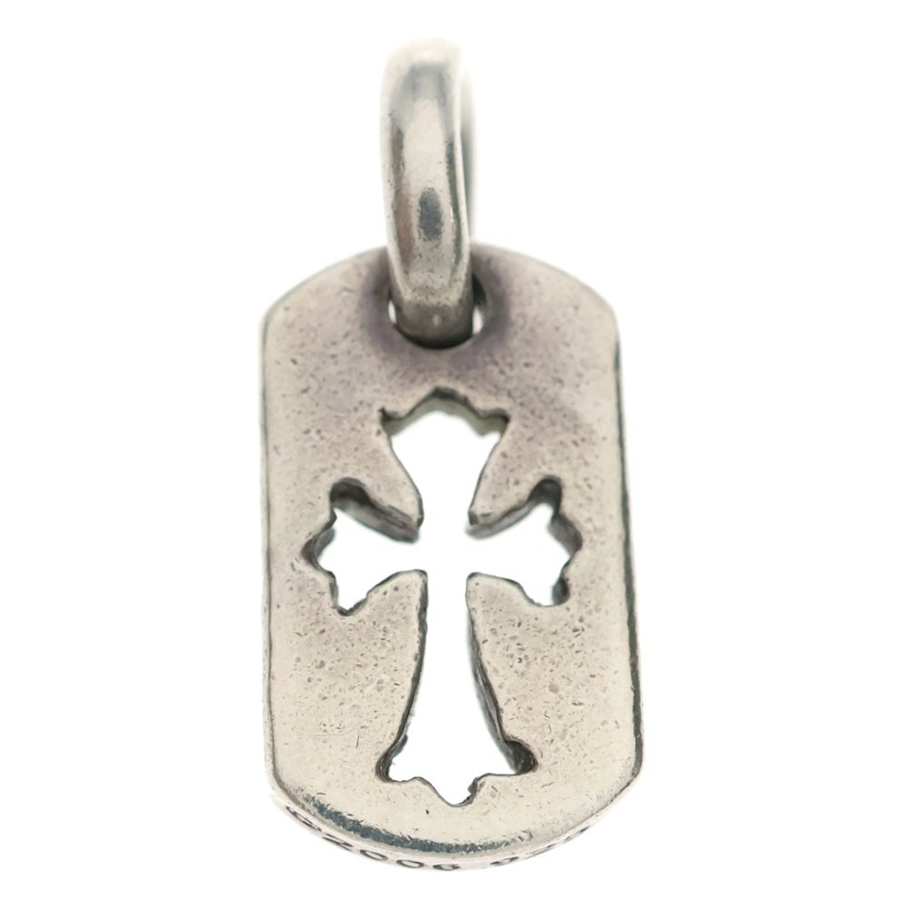CHROME HEARTS(クロムハーツ) DT TNY CO CRS タイニーカットアウトクロスドッグタグ チャーム ペンダントトップ シルバー BCA252