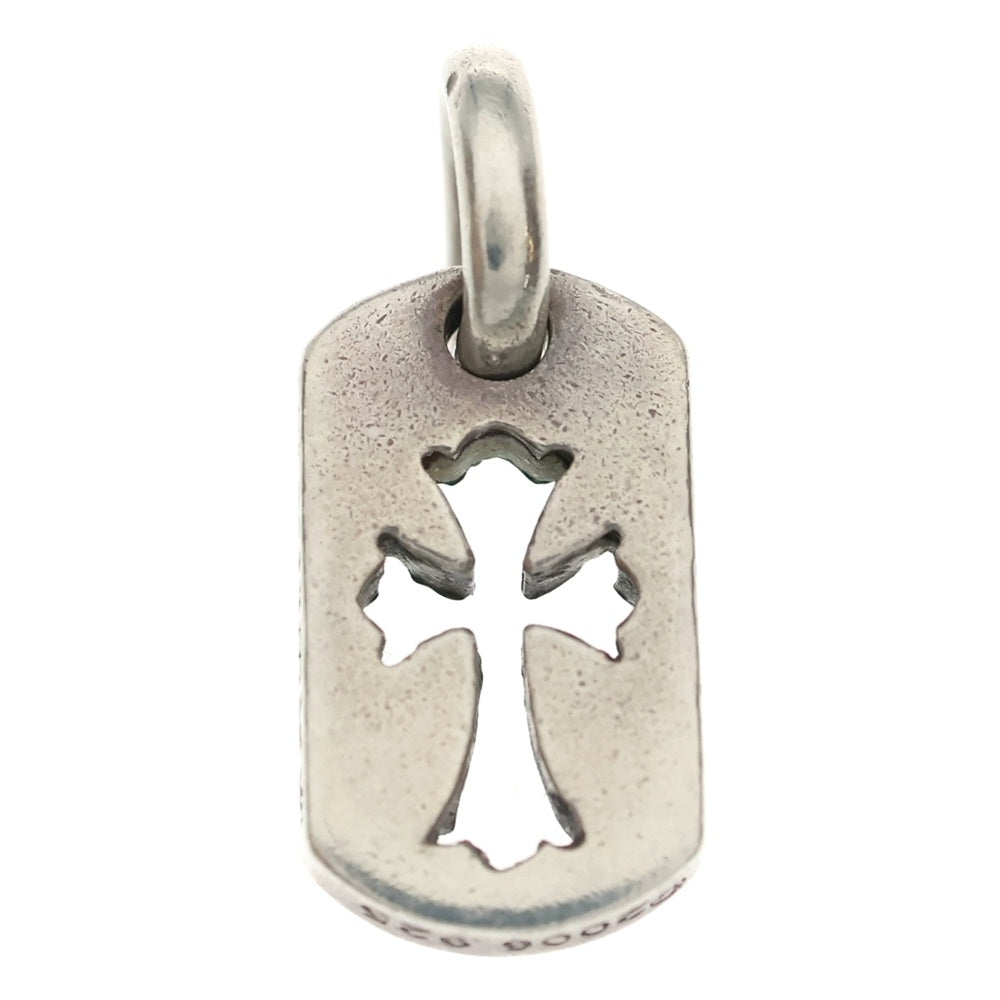 CHROME HEARTS(クロムハーツ) DT TNY CO CRS タイニーカットアウトクロスドッグタグ チャーム ペンダントトップ シルバー BCA252
