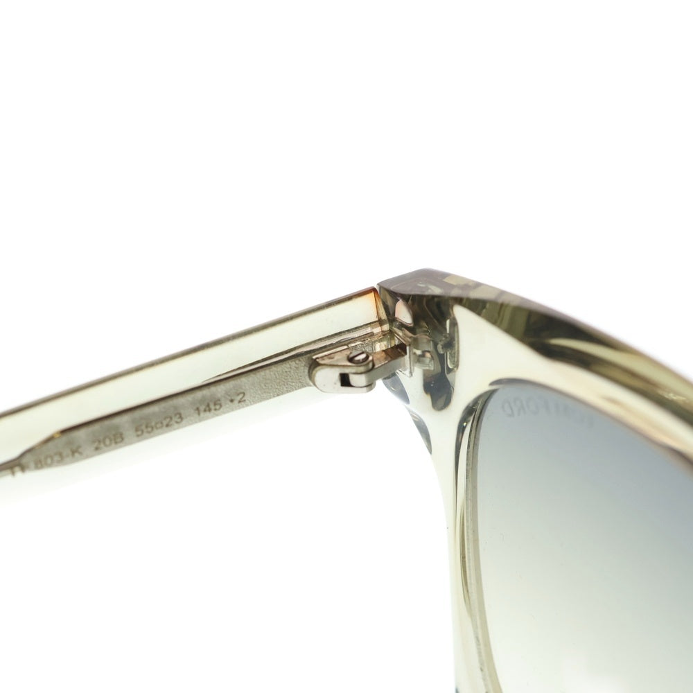 TOM FORD(トムフォード) クリアフレーム ウェリントンサングラス TF803K 20B グレー