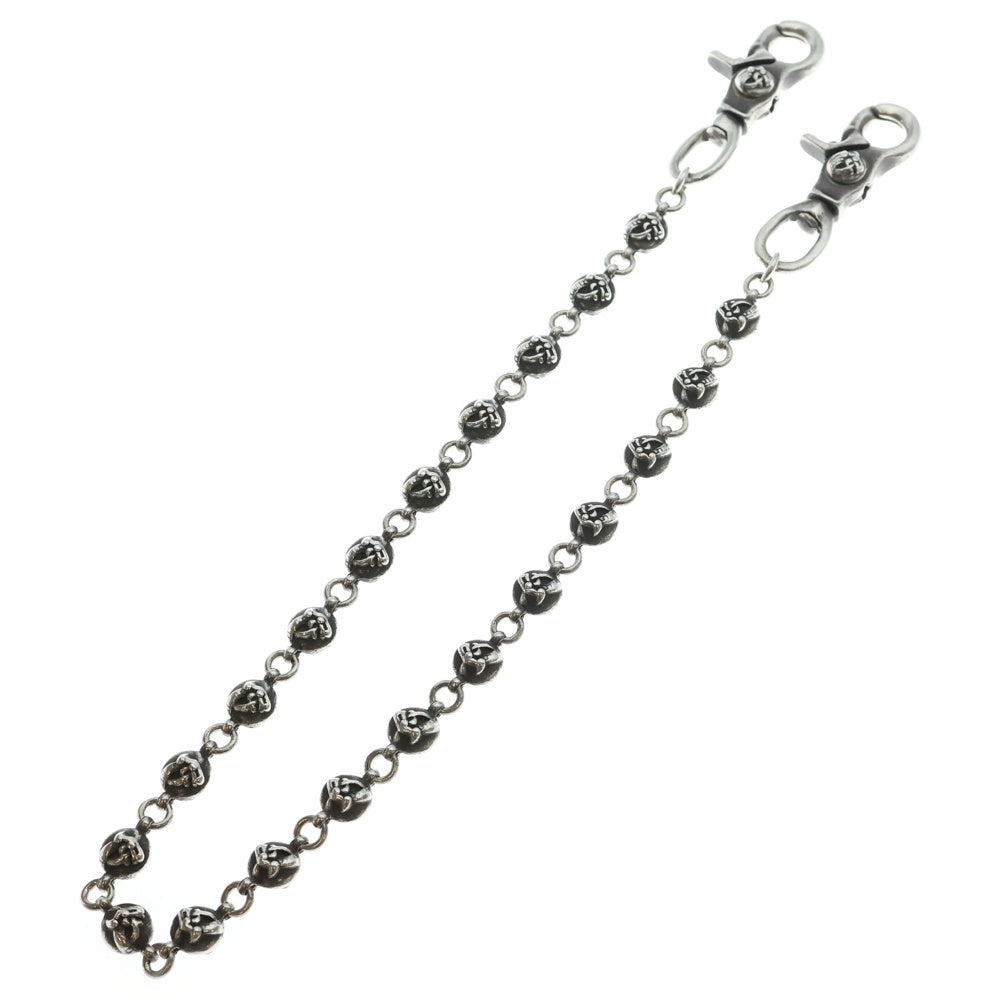 CHROME HEARTS(クロムハーツ) OLD 2BALL LONG-T/2クリップロング#2 オールド ケルティックボール ウォレットチェーン シルバー