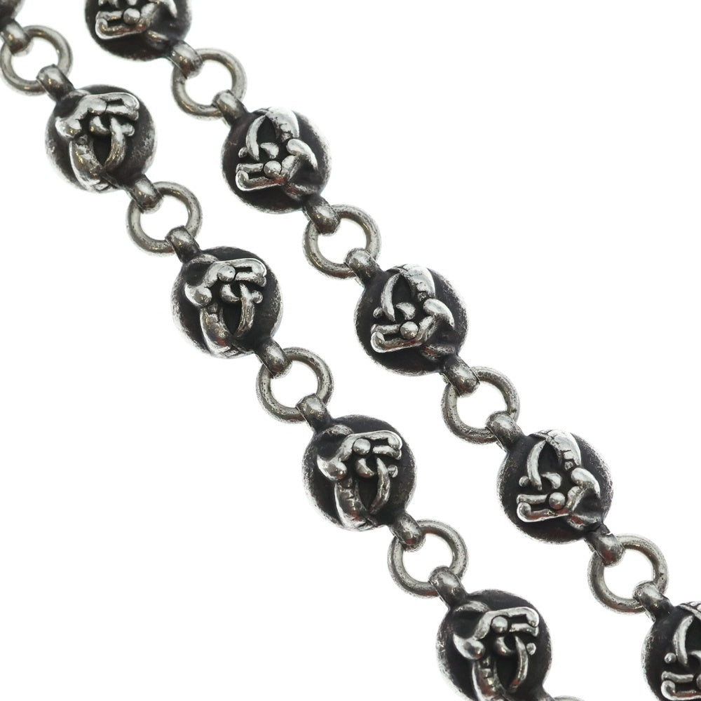 CHROME HEARTS(クロムハーツ) OLD 2BALL LONG-T/2クリップロング#2 オールド ケルティックボール ウォレットチェーン シルバー