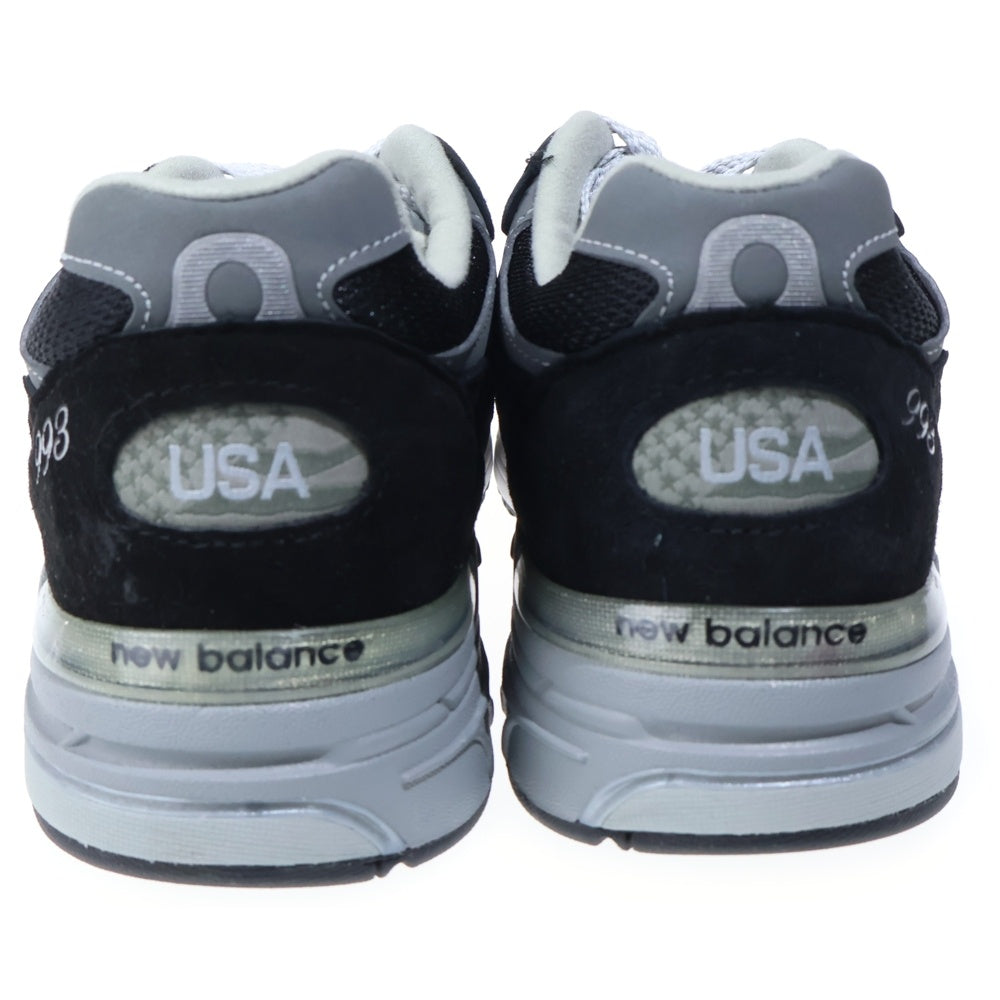New Balance(ニューバランス) MR993BK Made in USA スエード メッシュローカットスニーカー ブラック US9.5/27.5cm