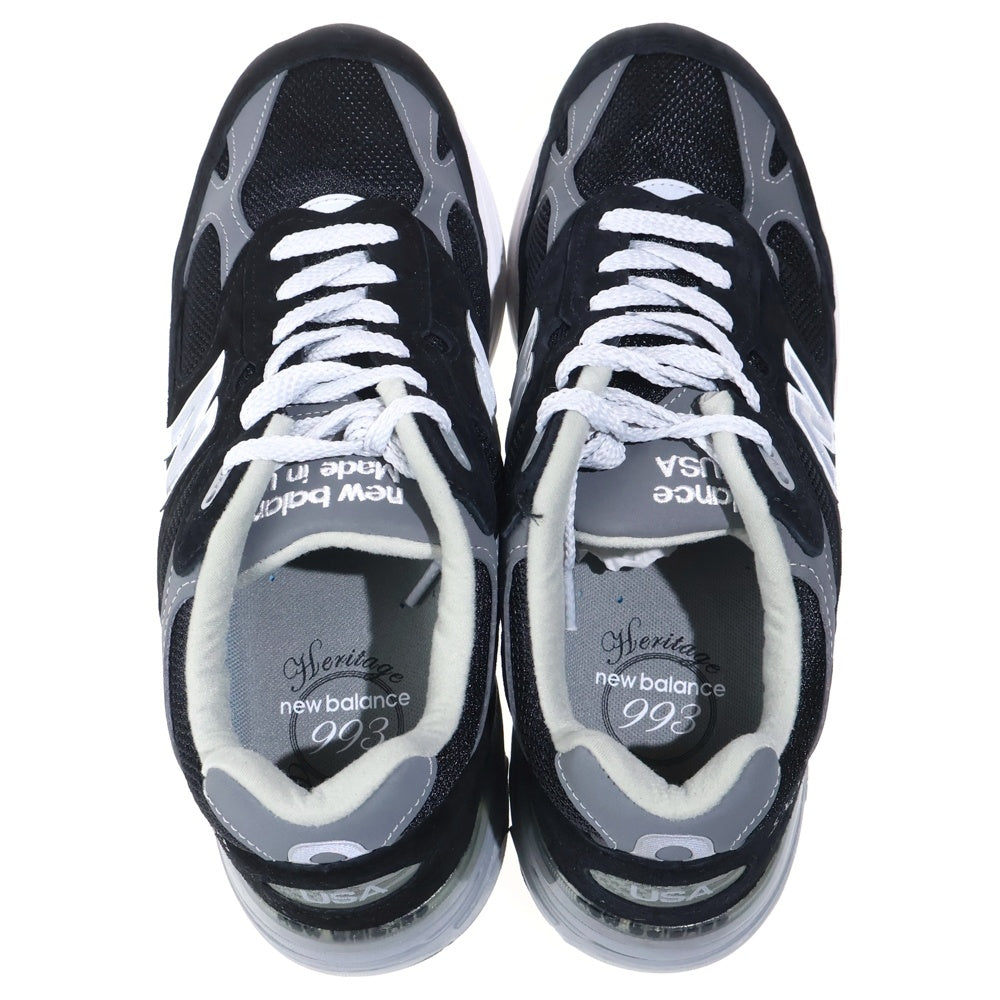 New Balance(ニューバランス) MR993BK Made in USA スエード メッシュローカットスニーカー ブラック US9.5/27.5cm