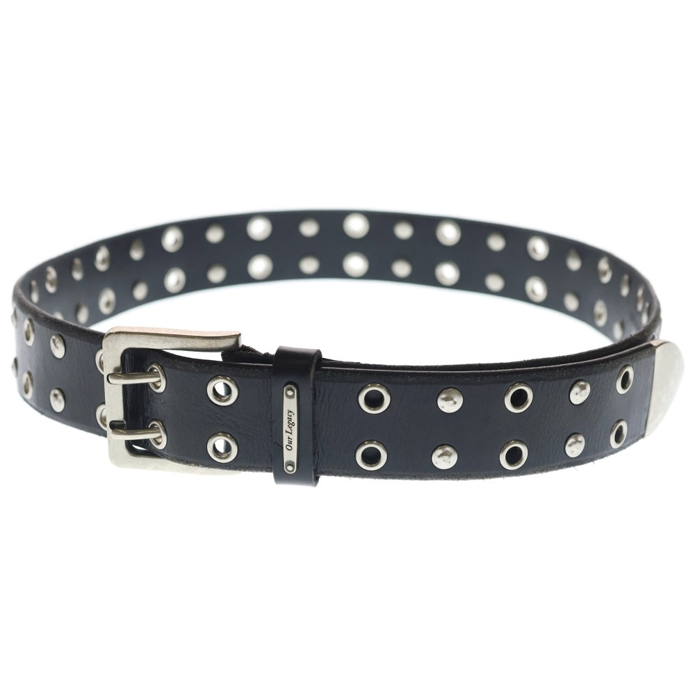 OUR LEGACY(アワーレガシー) Flecking Black Leather Belt スタッズ レザーベルト ブラック