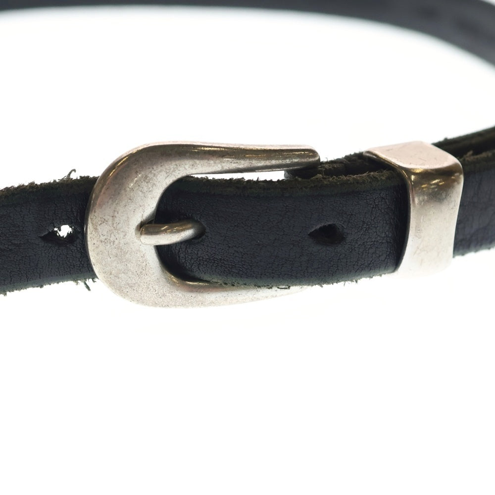 OUR LEGACY(アワーレガシー) 2cm Leatcher Belt レザーベルト ブラック