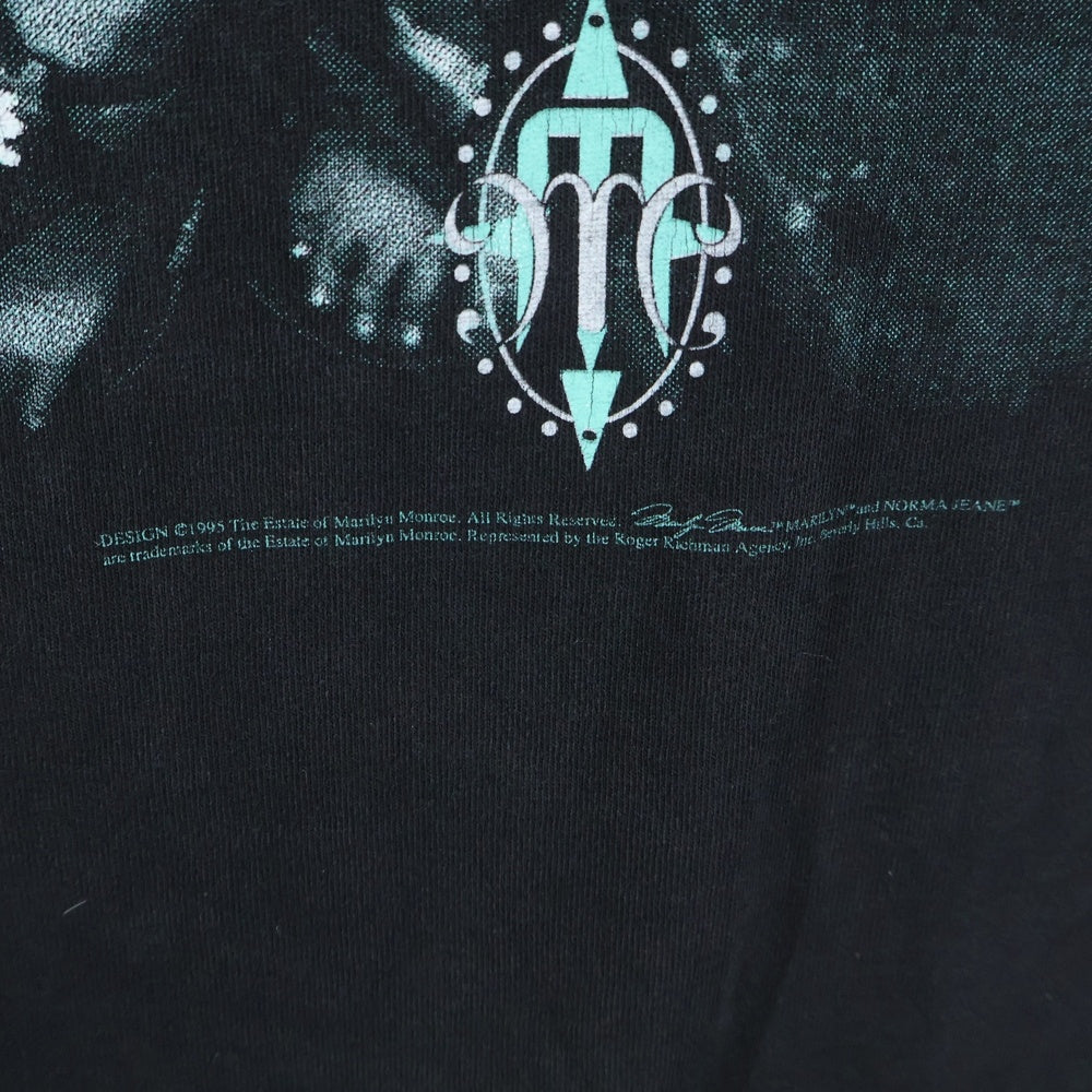 VINTAGE(ヴィンテージ) 90s MARILYN MONROE マリリンモンロー プリント半袖Tシャツカットソー ブラック