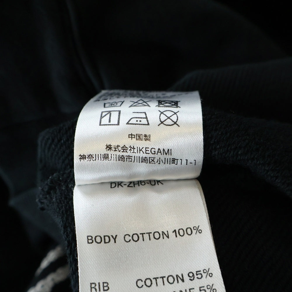 LAST NEST(ラスト ネスト) DEATH SKULL HOODIE デススカルプリントジップアップパーカー フーディ ブラック