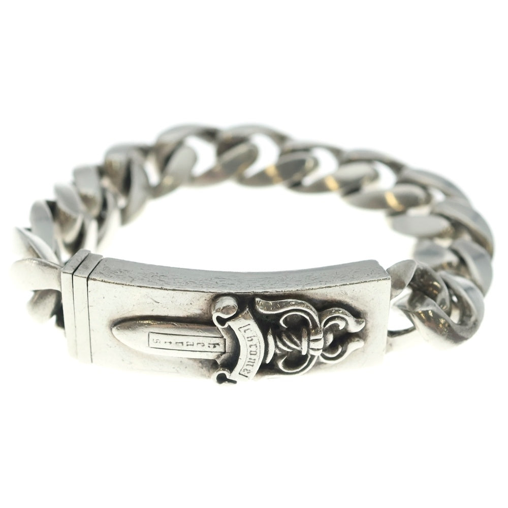 CHROME HEARTS(クロムハーツ) ID DAGGER ダガーIDクラシックリンクブレスレット 13LINK シルバー BCA156