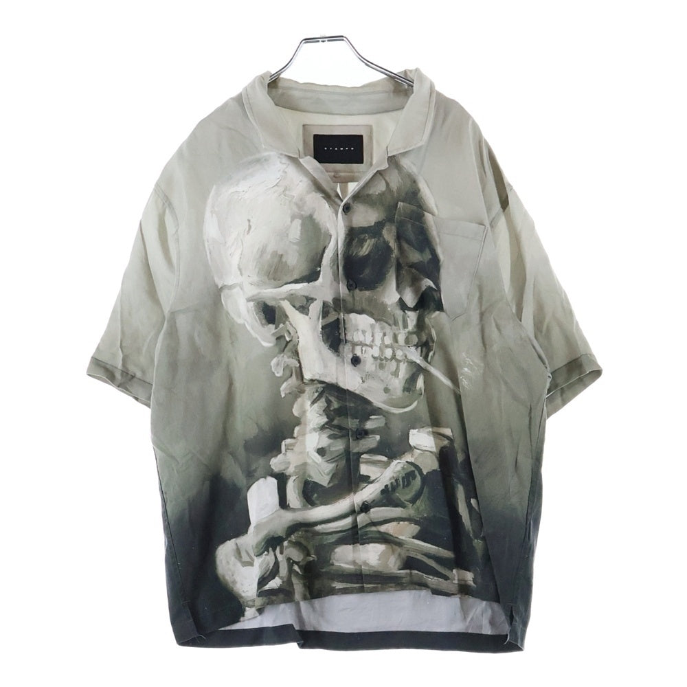 STAMPD(スタンプド) Van Gogh Camp Collar オープンカラー半袖シャツ M3817BD グレー