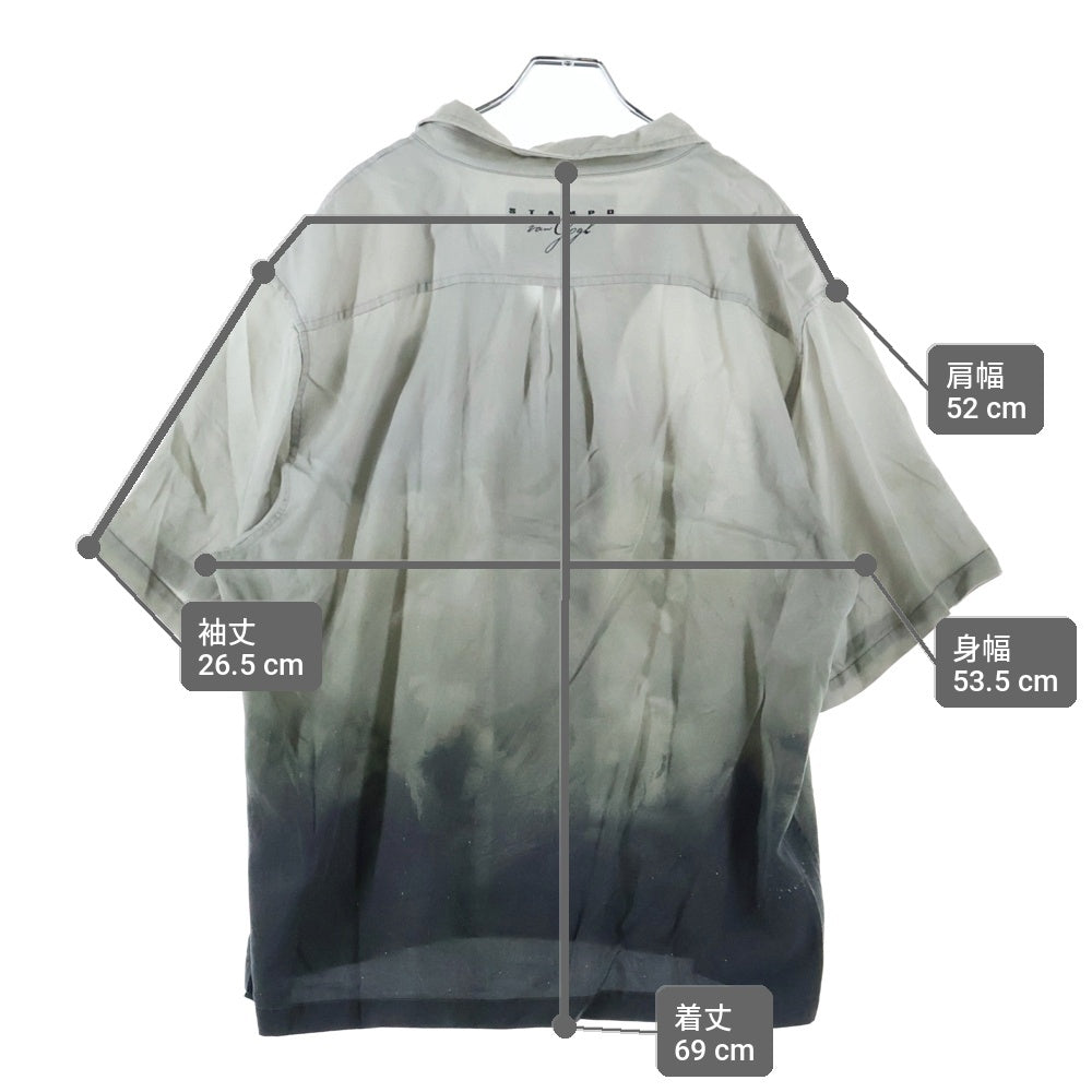 STAMPD(スタンプド) Van Gogh Camp Collar オープンカラー半袖シャツ M3817BD グレー