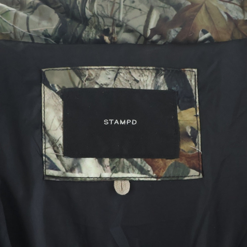STAMPD(スタンプド) 24AW Terrain Camo Crop Puffer Jacket テレインカモクロップパファージャケット カーキ