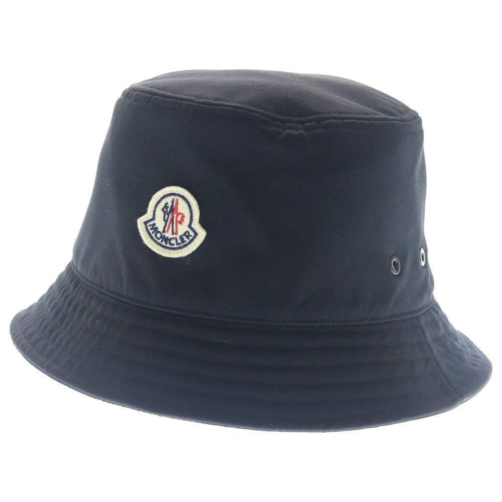 MONCLER(モンクレール) ロゴパッチ バケットハット ブラック