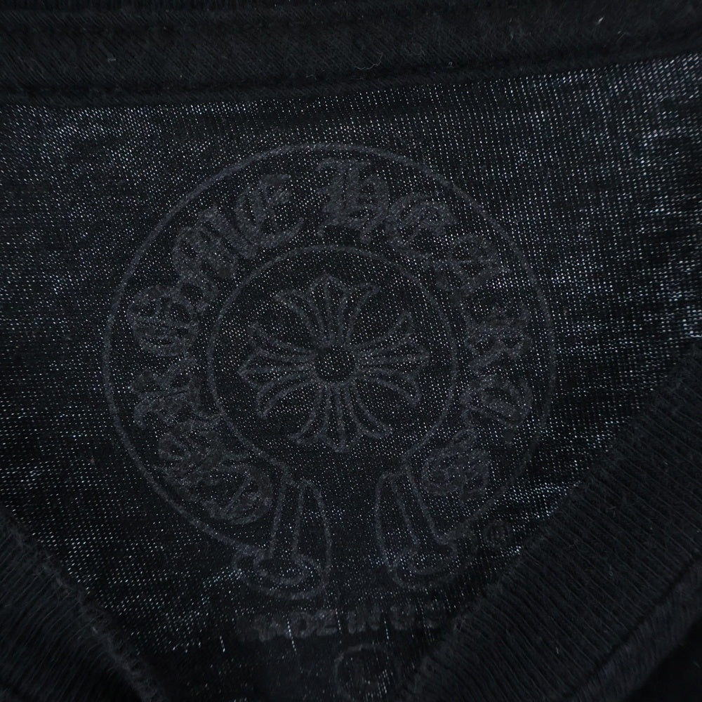 CHROME HEARTS(クロムハーツ) Horseshoe Tee ホースシューロゴ クルーネック半袖Tシャツカットソー ブラック