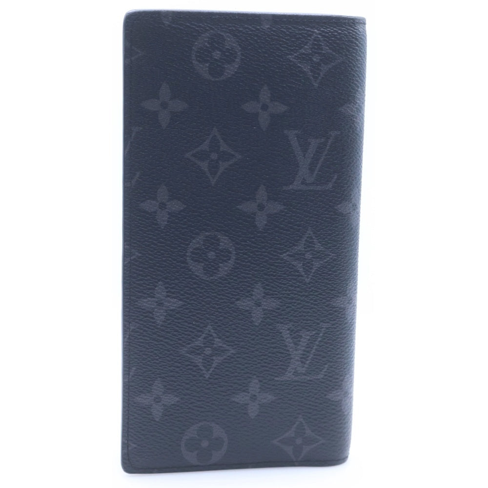 LOUIS VUITTON(ルイヴィトン) ポルトフォイユ・ブラザ モノグラム・エクリプス ロングウォレット 二つ折り長財布 ブラック レザー M61697
