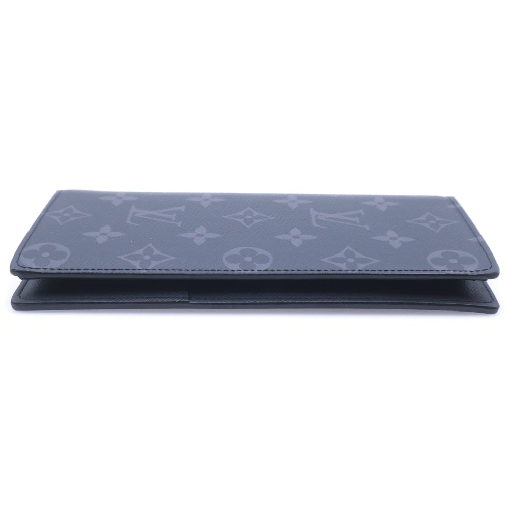 LOUIS VUITTON(ルイヴィトン) ポルトフォイユ・ブラザ モノグラム・エクリプス ロングウォレット 二つ折り長財布 ブラック レザー M61697