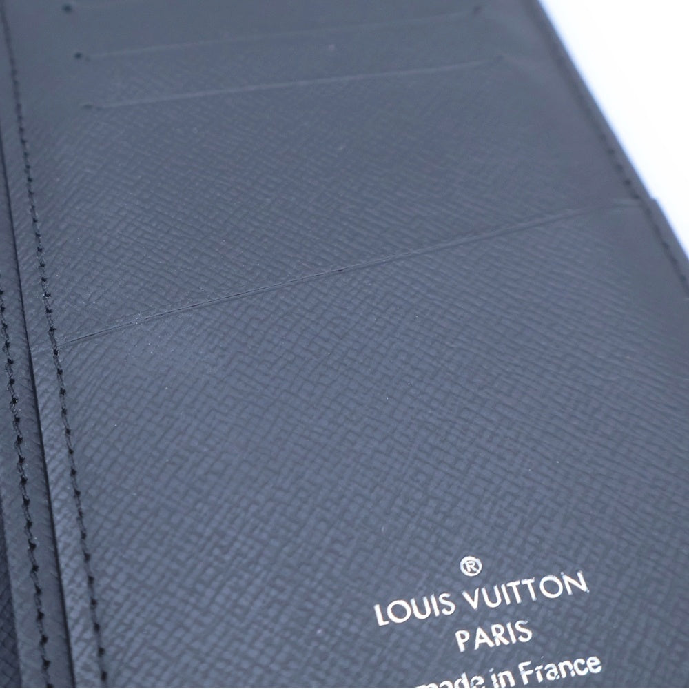 LOUIS VUITTON(ルイヴィトン) ポルトフォイユ・ブラザ モノグラム・エクリプス ロングウォレット 二つ折り長財布 ブラック レザー M61697