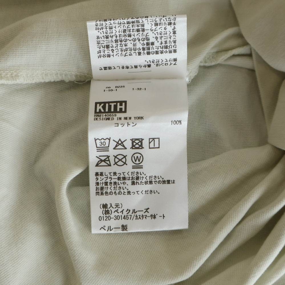 KITH(キス) 25SS QUEENS CREST TEE プリント半袖Tシャツカットソー ホワイト