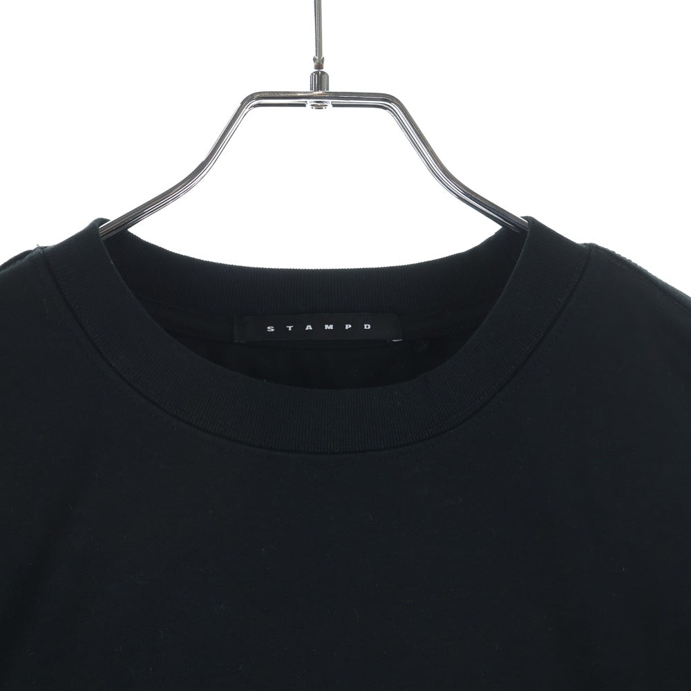 STAMPD(スタンプド) RELAXED TEE コットン クルーネック半袖Tシャツカットソー ブラック M3886TE