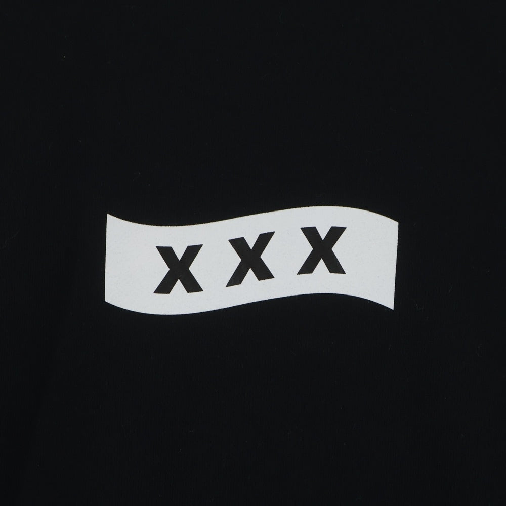 GOD SELECTION XXX(ゴッドセレクショントリプルエックス) ×Tokyo Drive Car Club SWEATSHIRT クルーネックスウェットトレーナー ブラック XXX-0804